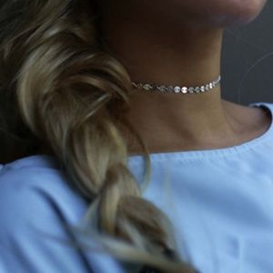 3 for $20 Silver Poppy Sequin Choker
